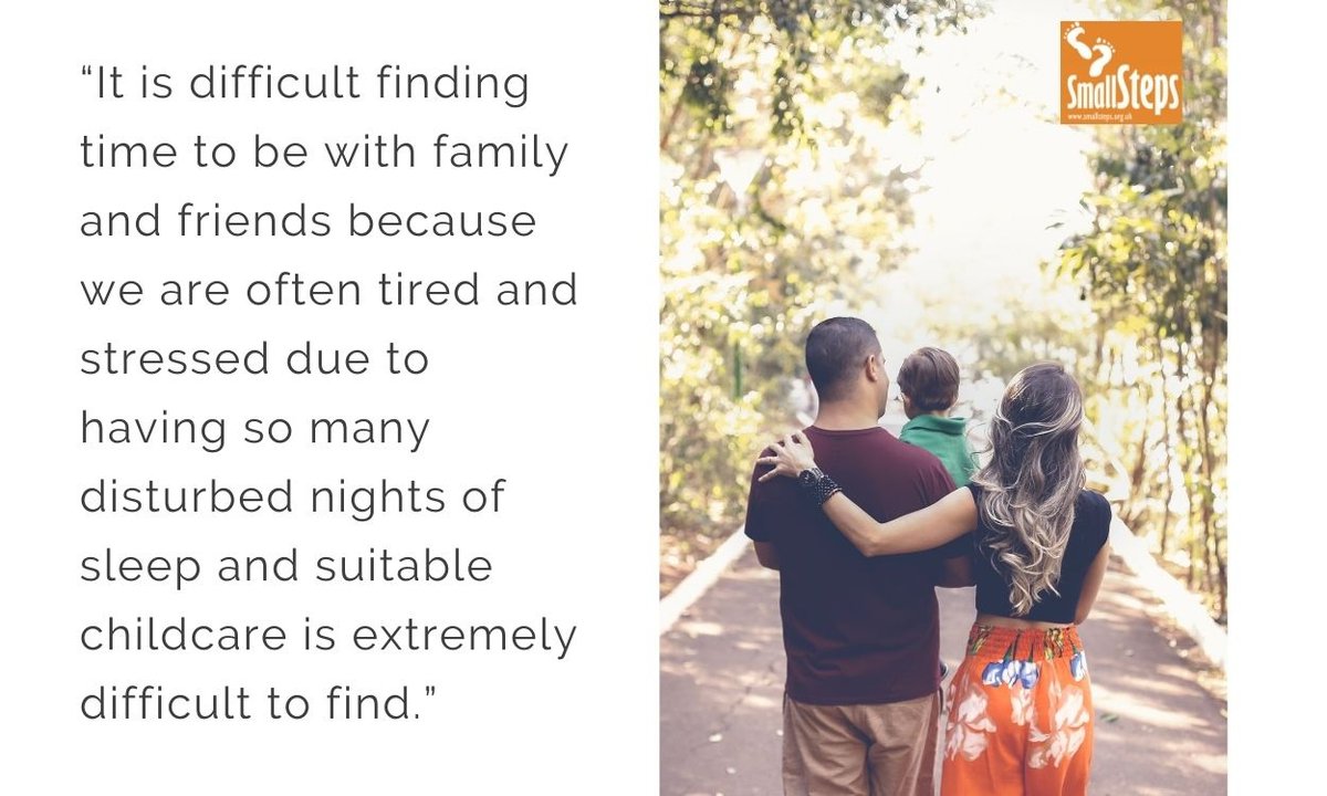 SmallStepsTweet's tweet photo. November 3rd is National Stress Awareness Day. For a family with a disabled child, coping with stress can be overwhelming. At Small Steps families share similar experiences, build friendships, and feel less isolated and alone. 🧡 #NationalStressAwarenessDay #MentalHealthMatters https://t.co/87GSMBywUW