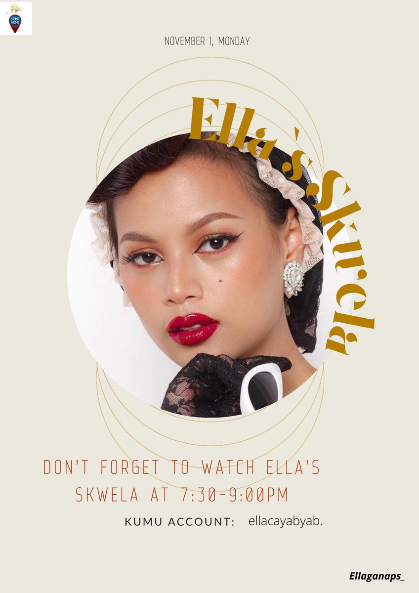 Ellaganaps_'s tweet photo. Ganap today for Ella Cayabyab:
November 1, Monday 

📌Ella’s Skwela - 7:30 to 9:00pm 
Kumu account : 🖇https://t.co/M7o34naKSn.

Don’t Forget to Watch Fam! See you Later 💕 @ellacayabyab_ 

#EllaCayabyab | Ella Cayabyab https://t.co/zRG6vpjCF9