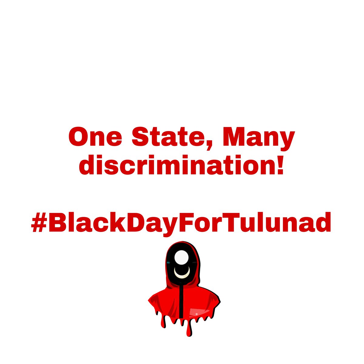 Sumanthshetty89's tweet photo. Since Nov1, 1956 our language Tulu has been ignored by @CMofKarnataka 
Our demand #TuluOfficialInKA_KL hasn't been givn importance yet.
Until Tulu gets d space &amp; status it deserves in #Karnataka Nov1 is #NotMyRajyotsava 
Its a #BlackDayForTulunad 
@BJP4Karnataka @BangaloreMirror https://t.co/6YYLomurC1