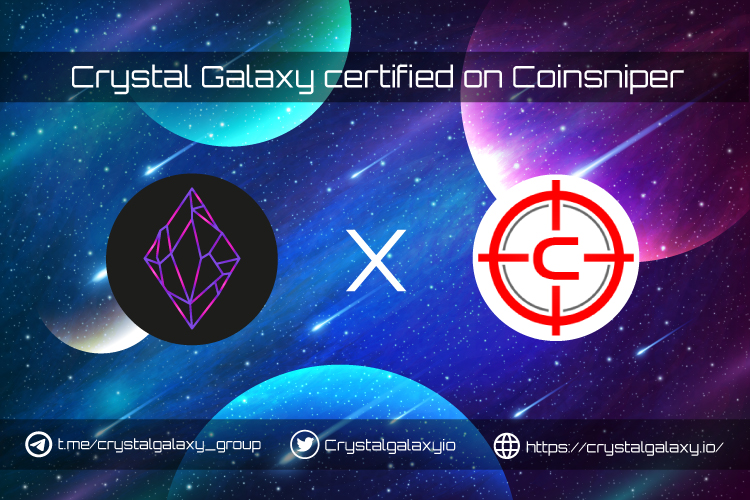 Crystalgalaxyio's tweet photo. 🪐 Crystal Galaxy certified on @coinsniper_net 

✅ Go to vote!  https://t.co/rxB5Ft8JEX https://t.co/eXdv69DV8n