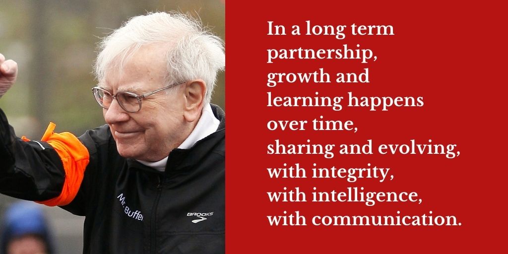 JordanJamesEtem's tweet photo. In a long term partnership, growth and learning happens over time, sharing and evolving, with integrity, with intelligence, with communication.
@WarrenBuffett #Wisdom #Insights #Knowledge #Information #Data #UnifyingFramework #Vision https://t.co/YKe5FhnawA