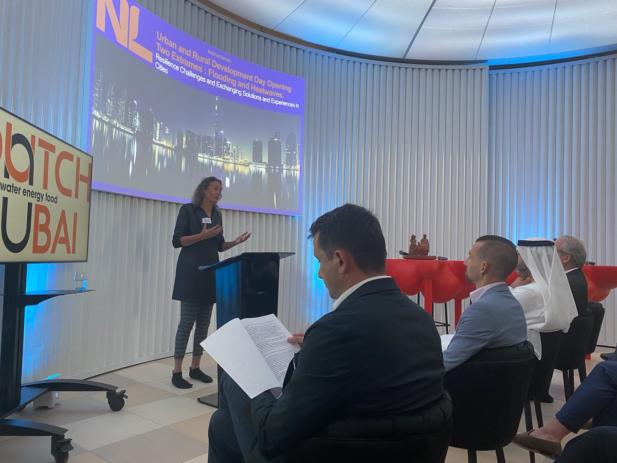 60Heinstein's tweet photo. Kick off Dutch trade mission @dutchdubai2020 this morning by @IngridThijssen @VNONCW and #peterpotman @minbuza and start #Water program powered by @nwpnederland #Uniting #Water #Energy #Food #NLWatertech @WaterAllianceNL @henkovink https://t.co/YLfSiDXftN