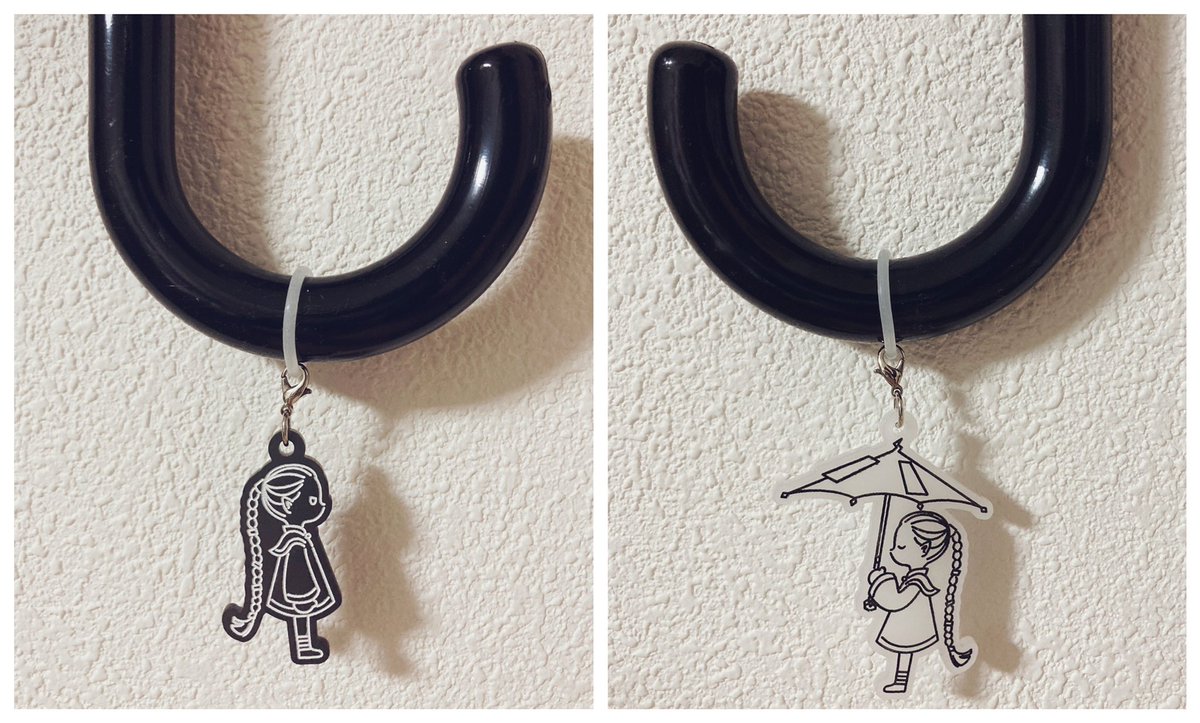 傘の目印に使える、白黒無常さんのアンブレラマーカーを作ってみました 
