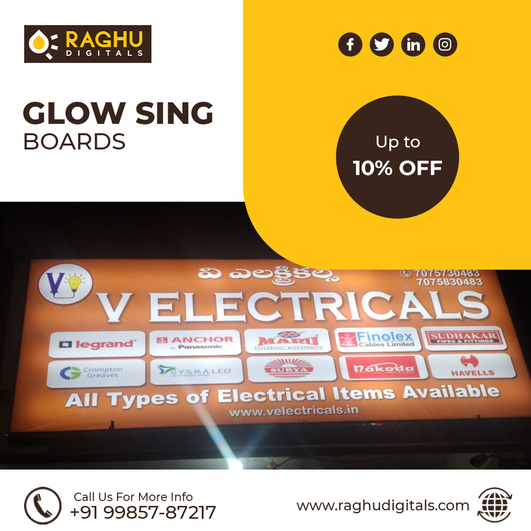 RAGHUDIGITA1S's tweet photo. The LED Glow sign boards are very useful to identify brands and LED is very power efficient and reduces electricity costing.
Book One for Your Business Now: +91 99857 87217 Know More: https://t.co/vMrXD1NSLZ
#raghudigitals #glowsignboards #signboard #signboarddesign https://t.co/rjLEx1bgCL