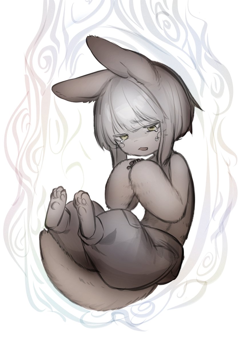 nanachi (made in abyss) furry animal ears 1other tail solo open mouth full body  illustration images