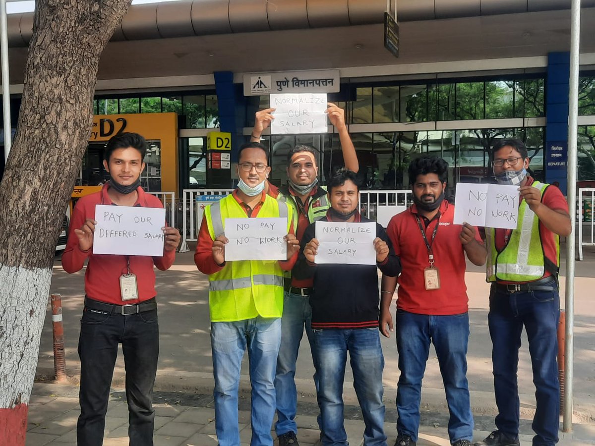 bhavyavelani18's tweet photo. Spicejet @flyspicejet Engg Employees has called for Strike at all base against Unfair Salary Cut despite working hard on daily basis
Why employees who are pillar of capitalist economy are suffering?
@MAG4AME @PMOIndia
#Striketober #troubleagain #SpiceJet
https://t.co/aL9JTaBz4f https://t.co/k16mji8tuV