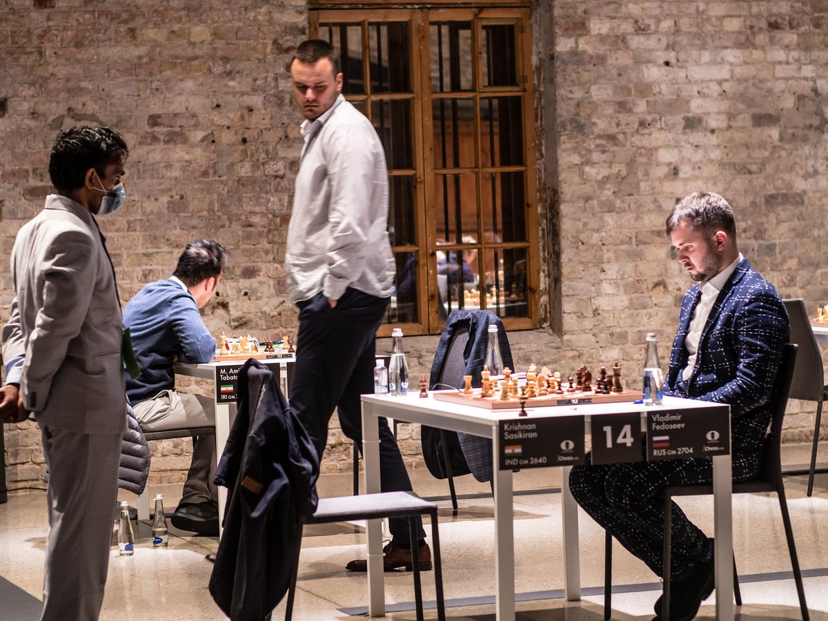 FIDE chess.com Grand Swiss R5: Sasikiran beats Fedoseev