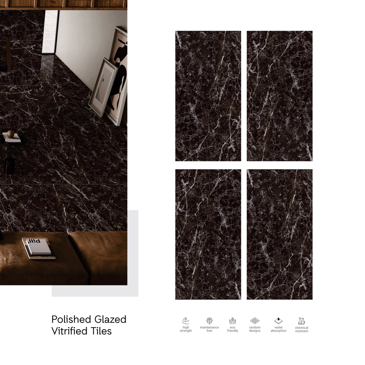 SunglobalC's tweet photo. Truly majestic, vivid and expressive. Bring true style statement into your spaces! 

- Tile Shown : BLACK EMPRADOR
- Type : PGVT 
- Size : 80 x 160cm
- Surface : GLOSSY

#SunglobalExports #contructionaffiliatetz #apollo_danny #tiles #interiordesign #design #tile #roex #roexdesign https://t.co/yydjAT2xJt