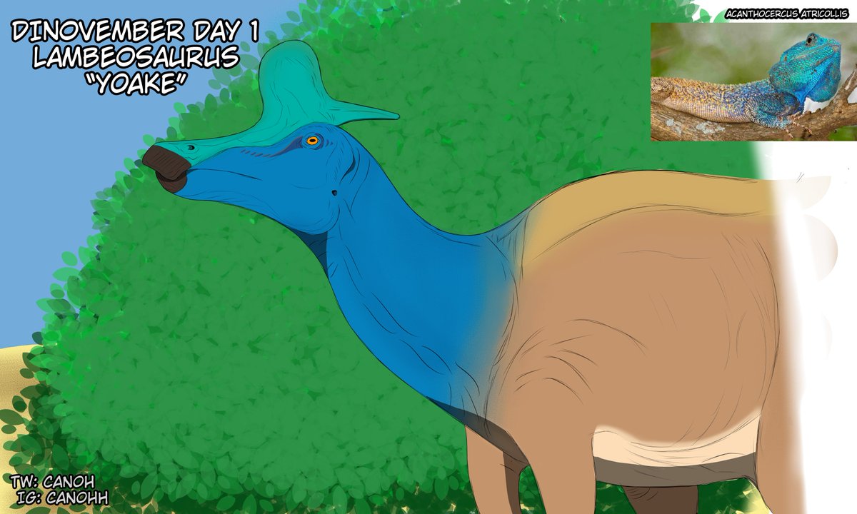 Can0hh's tweet photo. DINOVEMBER DIA 1
LAMBEOSAURUS
“Yoake”
#dinovemberbygeoxplora #dinovember2021 #dinoart #dinoarte #dinocharacter #dinosaur #dinosaurios #paleoart #paleoarte https://t.co/jJjclzHvZs