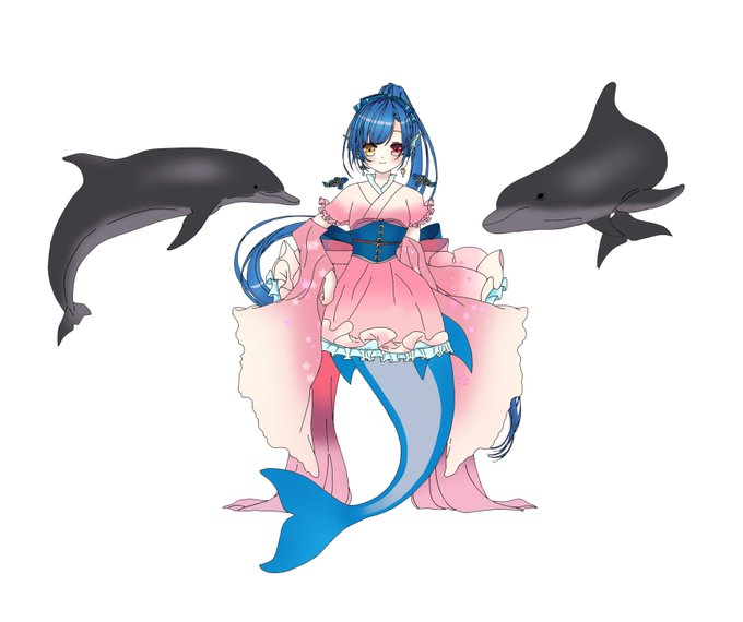 イルカ人魚のtwitterイラスト検索結果