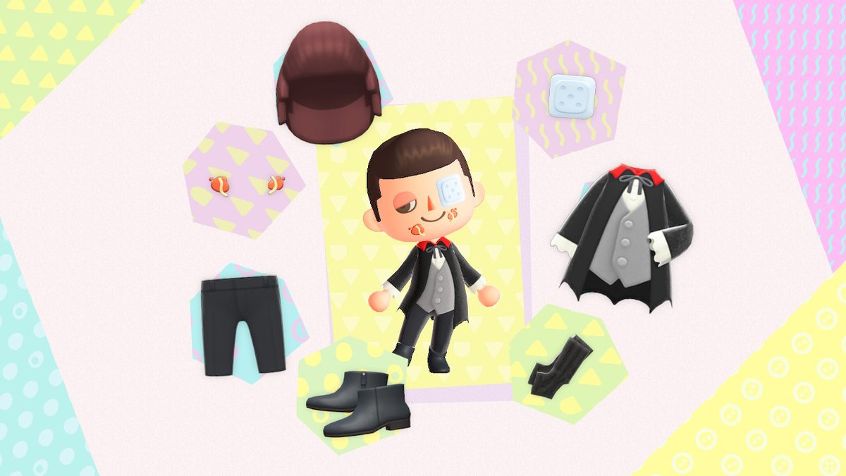 PatchyfromBooty's tweet photo. Happy Halloween! Some Halloween costumes. #AnimalCrossing #ACNH #NintendoSwitch #spooky #spoopy #halloween https://t.co/wGU4rjFReT