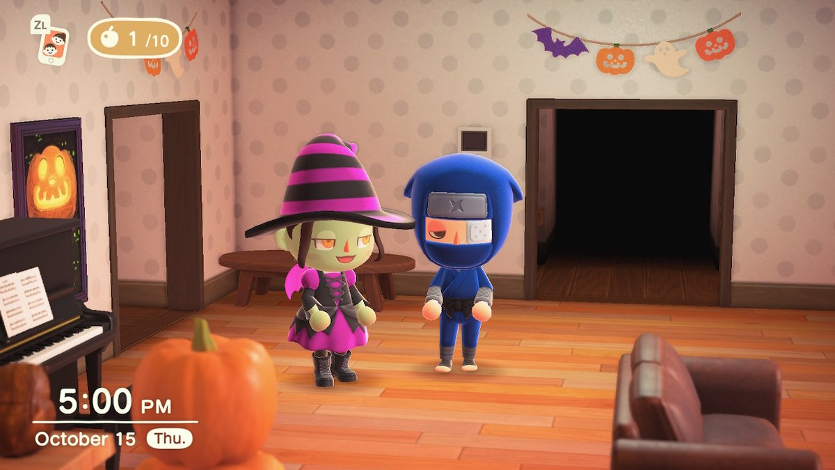 PatchyfromBooty's tweet photo. Happy Halloween! Some Halloween costumes. #AnimalCrossing #ACNH #NintendoSwitch #spooky #spoopy #halloween https://t.co/wGU4rjFReT