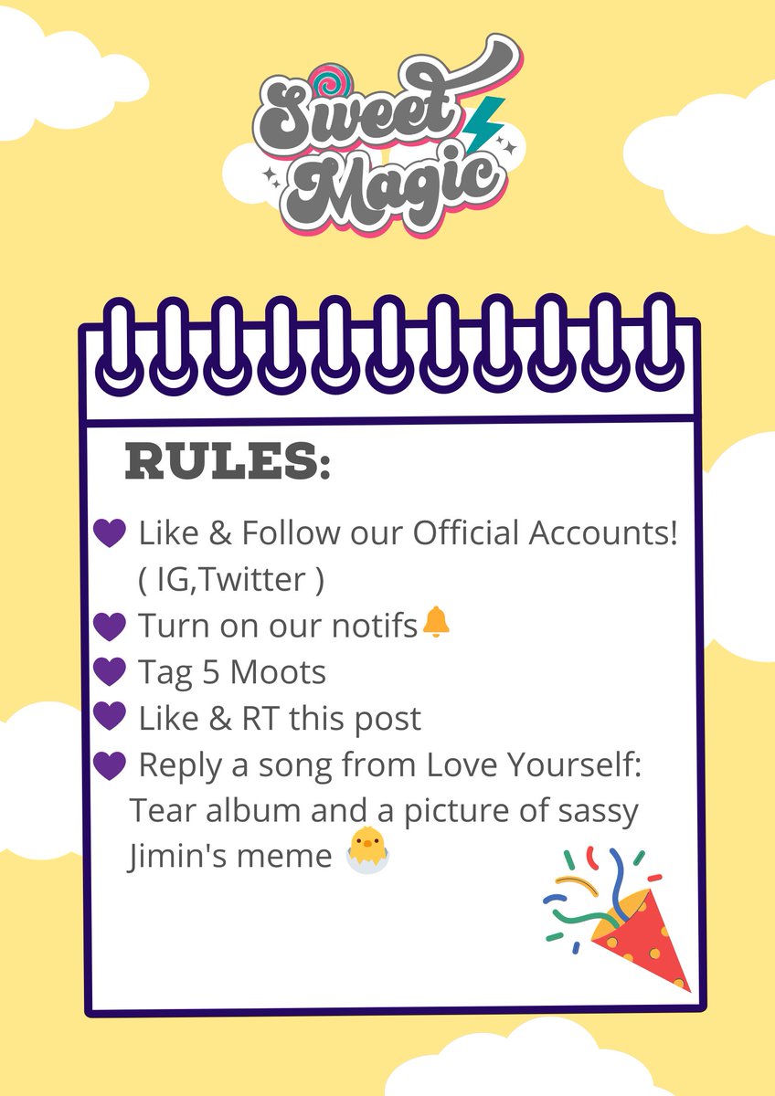 SweetMagicPH's tweet photo. #SweetMagicGA
Quick Giveaway in celebration of a special occasion and late GA for Jimin's bday!
‼️ Rules & Mechanics are stated in the pic ‼️
🎊1 winner of Unsealed Butter
🎊1 winner of BT21 Chimmy Pouch
🎊1 winner of BT21 Tata Pouch
⭐️1 entry only!
📌ends tom Nov 2 at 6:13 pm https://t.co/3apLELUM5R