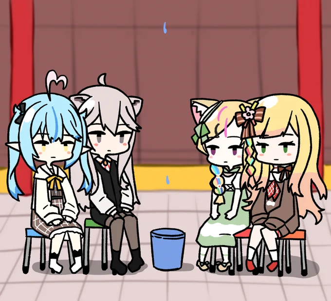 #ねねアルバム #絵まる #LamyArt #ししらーと #ねぽらぼ 
一滴一滴天然のラミィ水が抽出されるのを見届けるねぽらぼ 