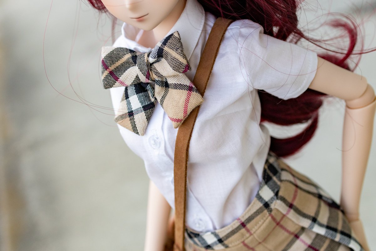 STUDIO_SIMPLEX's tweet photo. 今月初旬にプロトタイプ【制服セット】販売します。
写真だと余り気にならないですが細かい点で問題があったので量産しなかったものです。
ほかに少数、グリーンチェック柄があります。
ドール本体やミレニアムブーツ、バッグとかはつきません。#smartdoll #smartdollphotography #studiosimplex https://t.co/leRxGXXJ1y