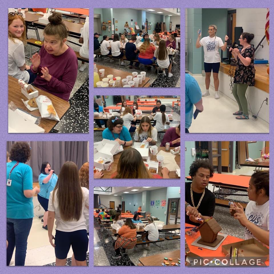 SparrowProject3's tweet photo. Thank you so much Southmoore High School Pom Squad for hosting this Halloween Bash. Pumpkins, cookie decorating, dinner, karaoke, games, and laughter meant the world to our participants and families. A special thank you to Michelle McNear and our special Sparrow volunteers! 🧡 https://t.co/Q44p4scJhr