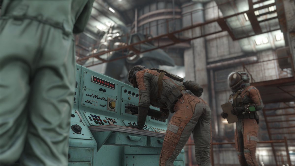 dahpen_boy's tweet photo. パワーアーマー格納庫改築中🚧👷🏻‍♂️
この空気感🤤✨
#fallout4 #fallout #fallout76 #Bethesda https://t.co/A8kDwDUuFm