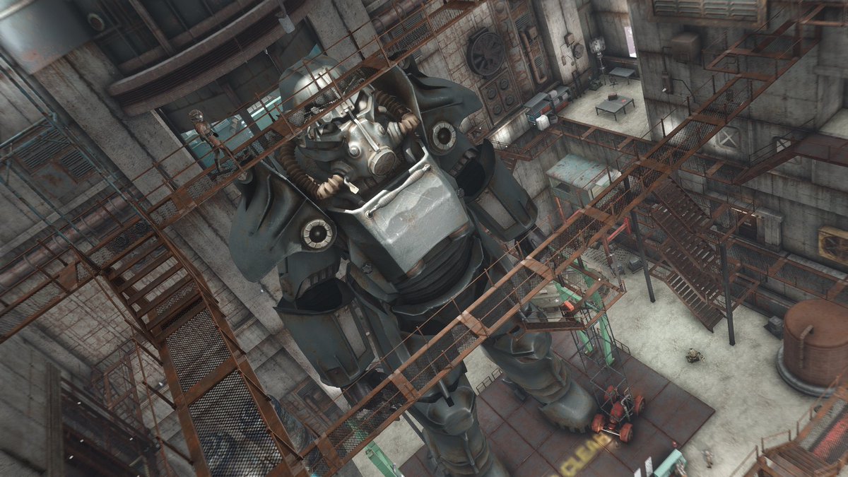 dahpen_boy's tweet photo. パワーアーマー格納庫改築中🚧👷🏻‍♂️
この空気感🤤✨
#fallout4 #fallout #fallout76 #Bethesda https://t.co/A8kDwDUuFm