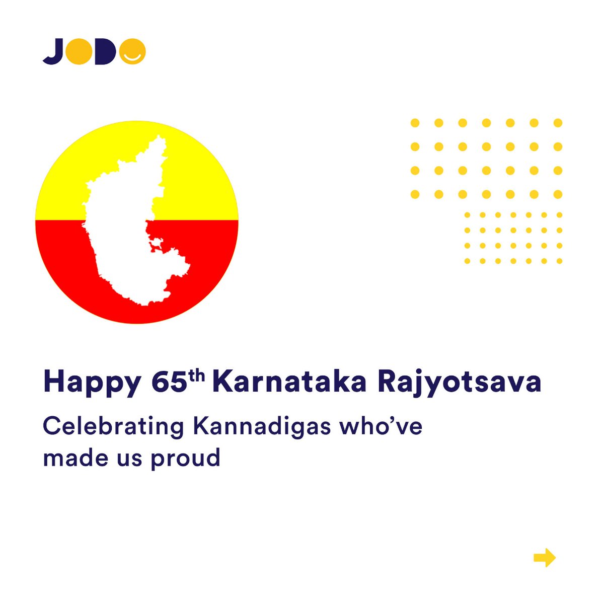 Jodo_in's tweet photo. An appreciation post for some of the most famous kannadigas!
ಎಲ್ಲರಿಗೂ ಕರ್ನಾಟಕ ರಾಜ್ಯೋತ್ಸವದ ಶುಭಾಶಯಗಳು!
#jodo #jodojoy #karnatakarajyotsava #karnataka #horanadu https://t.co/9zq8C3OsCe