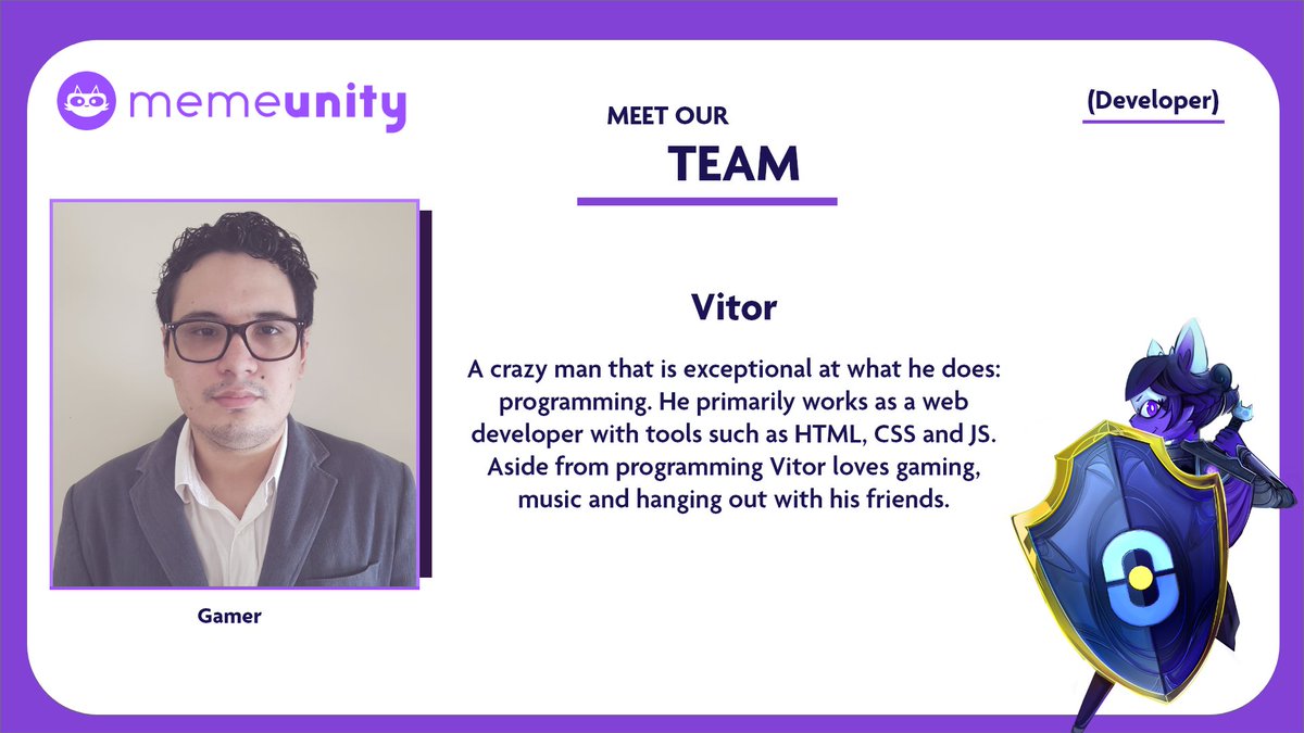 thememeunity's tweet image. Meet Vitor👇