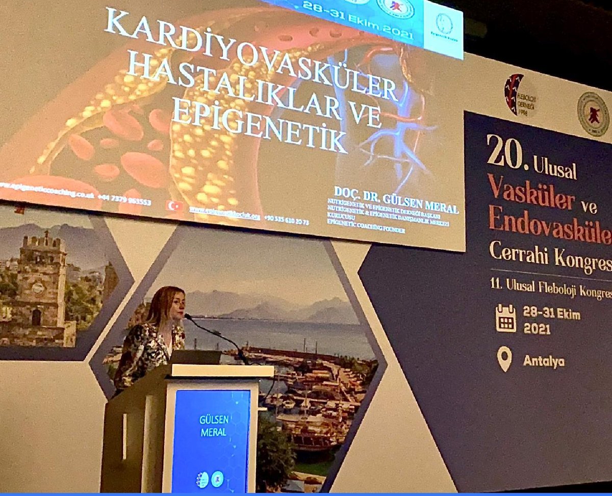 20.Ulusal Vaskuler vr Endovaskuler Cerrahi Kongresinde Kardiovaskuler hastalıklarda Epigenetik konustuk 
EPİGENETIK
DNA KADERIMIZ DEGIL
NASILMI???
EPIGENETIK DEGISIMI ILE DNA IFADESI DEĞİŞIR