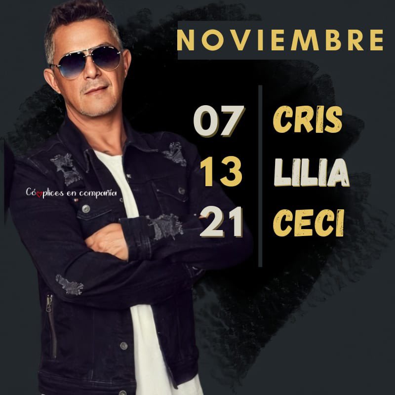complicesdeASZ's tweet photo. Nuestras cómplices a quienes festejaremos este mes 👉❤️👈

#AlejandroSanz #Noviembre2021 #EquipoSANZ #TeamSANZ #Pop #Música #Artista  #MiPersonaFavorita  #BackInTheCity  #ElDisco   #OficialFams  #30AñosJuntoATi  #AS30 #LejosConmigo #CómplicesEnCompañía 👉🏻❤️👈🏻 @alejandrosanz https://t.co/Pxb02zrbIV