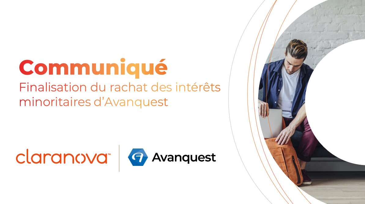 claranova_group's tweet photo. [#Communiqué] Claranova annonce la finalisation de l'acquisition de la totalité des intérêts minoritaires d'Avanquest, sa division d'édition et de distribution de logiciels, pour un montant total de 100 M€

https://t.co/LVVcCblCzO https://t.co/alXrPs728u