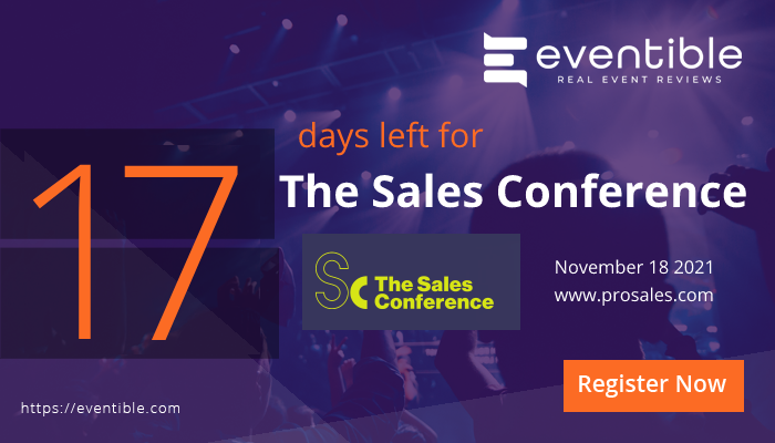 Eventible_'s tweet photo. 📣 #EventAlert
Just 17 more days to go for The Sales Conference 2021 by @Mercuri_Sverige !
👉Read reviews of its previous edition here--> https://t.co/GFA9ZRm7Ik
👉Register here--> https://t.co/9AUUlYbkfZ
#Events #salesandmarekting #SalesEvents #events2021 https://t.co/XbWd49CqVN