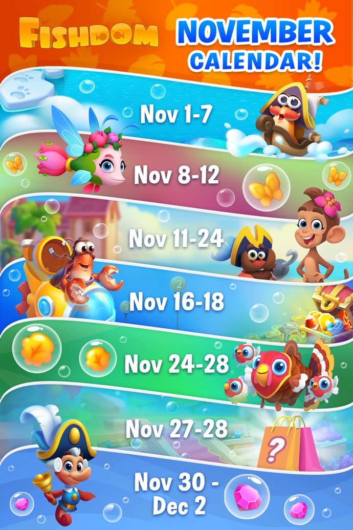 Fishdom on Twitter "This November is bound to be spectacular 🤩 Just