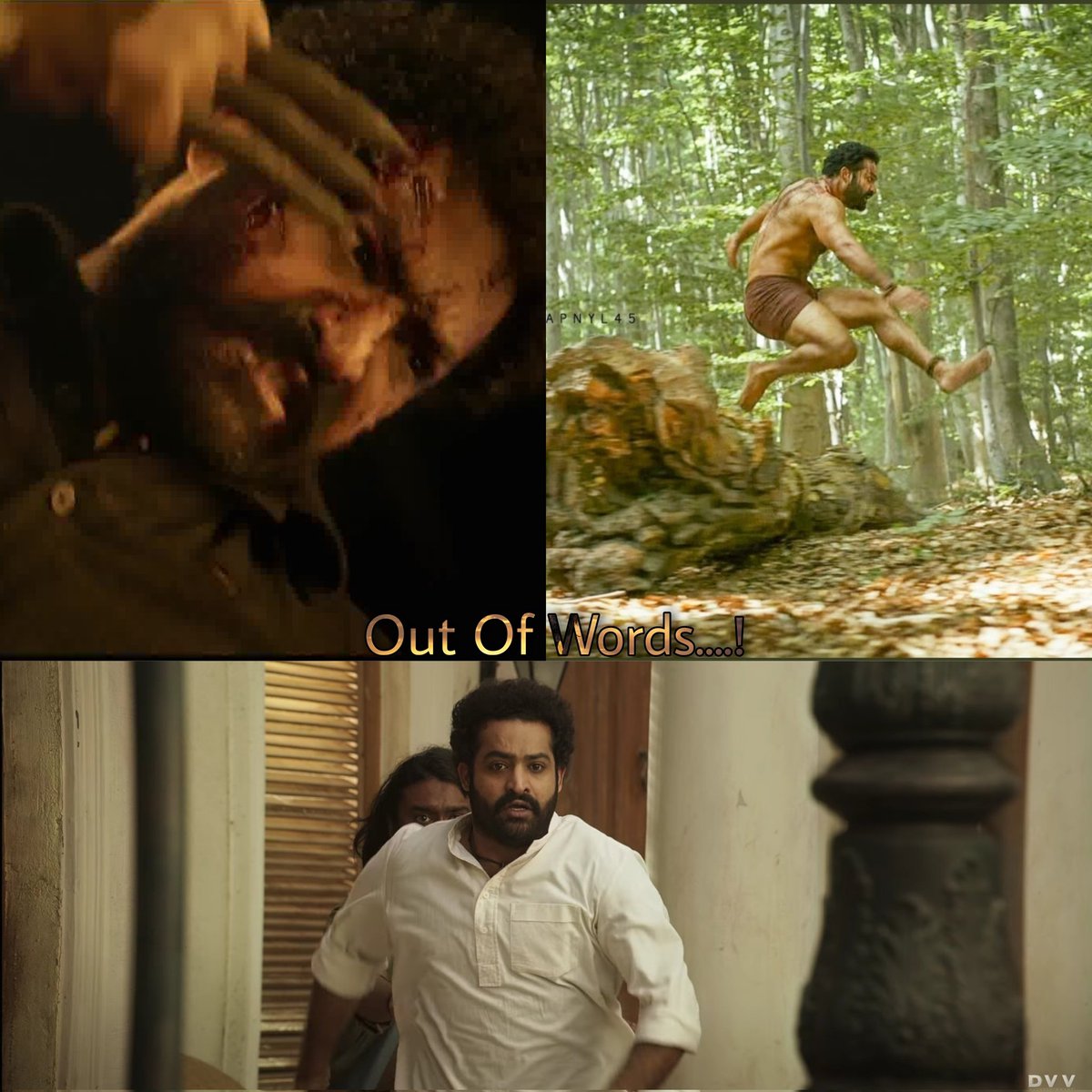 _tarakstar's tweet photo. Just Watched #RRRGlimpse

Not able to find even one word in dictionary that can define your performance 🙏🏻 @tarak9999 🛐🙏🏻
#KomaramBheemNTR 💥 https://t.co/1RyJZHHHtf