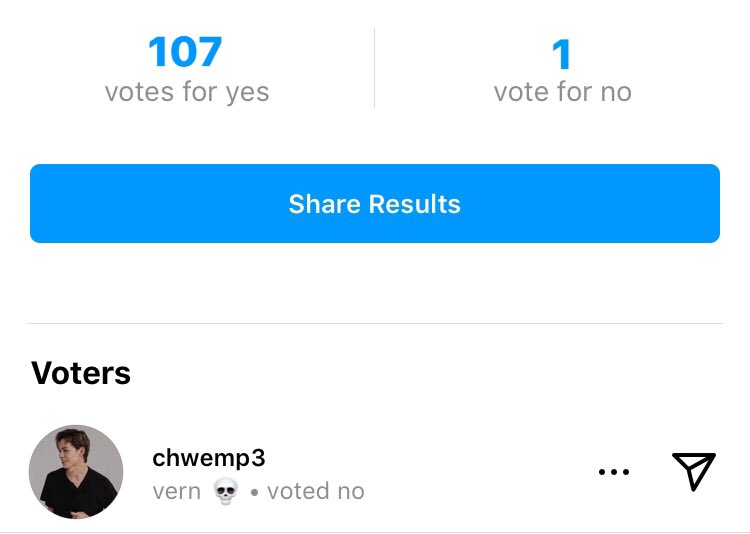 entrophui's tweet photo. you make me 

a chansol/verchan au kung saan tinanong ni dino sa instagram story poll kung cute ba siya, at ang binoto ni vernon ay no. https://t.co/LkF20shDJe