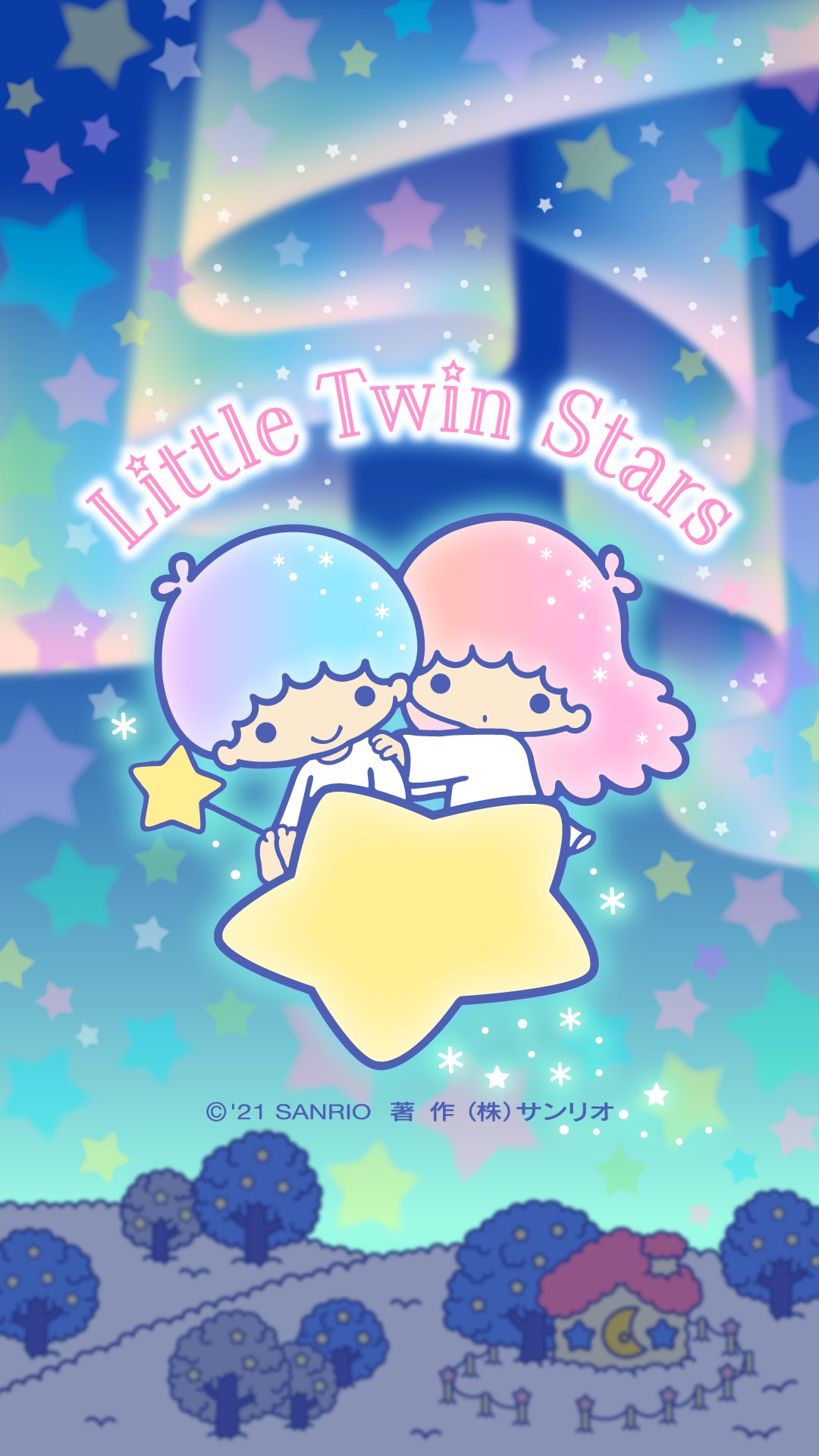 Kikilala Sanrio 静かな深い夜 澄んだ夜空にキレイなオーロラが見られたの この世界をあなたにも 壁紙で使ってね 壁紙バックナンバー T Co Cwwd8kckuj T Co Hukeujo9yi Twitter