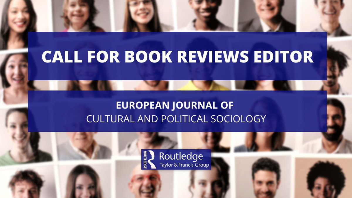 🧑‍🤝‍🧑 Specialise in #Sociology? The European Journal of Cultural and Political Sociology (<a href="/EJCPS_journal/">E. J. of Cultural and Political Sociology</a>) are seeking a new Book Reviews Editor.  

Think this could be you? Read more here:  

bit.ly/RECP-Book-Revi… | Deadline 30th November 2021 | #bookreviews |<a href="/ESA_Sociology/">European Sociological Association</a>