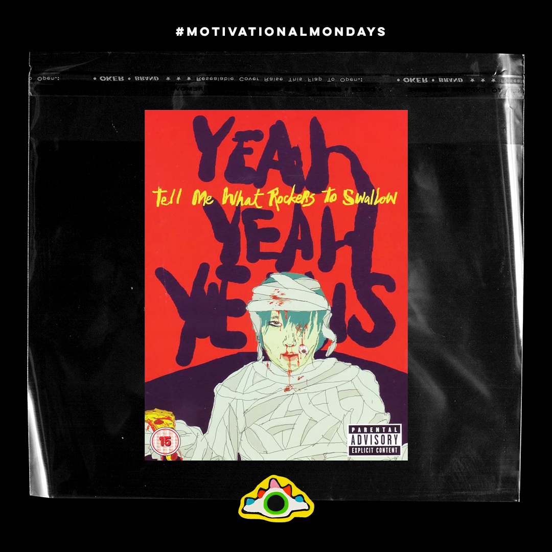 At 15, I bought Yeah Yeah Yeah’s Tell Me What Rockers To Swallow DVD. That changed my life forever. I watched it religiously. When I saw Karen O peel a banana and have 3 insane costume changes and basically eat a microphone, I felt like I found my spirit human. 
.
#yeahyeahyeahs