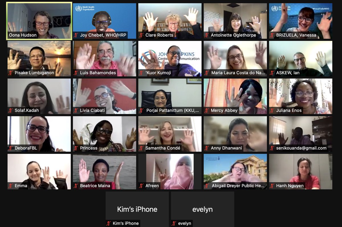 HRPresearch's tweet photo. It's been a year since the #HRPAlliance launched a pilot mentorship programme for early-career female researchers. This week, mentors and mentees came together online to share progress, achievements, successes - and to celebrate! #SRHR #Research #JazzHands https://t.co/r5oxCwnF9j https://t.co/IUUug6g3D4
