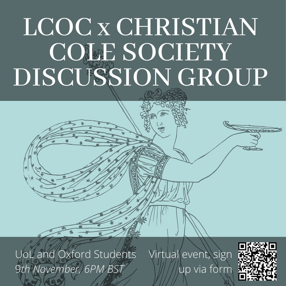 We're so excited to announce that we're co-hosting our next discussion group on the 9th of November at 6PM BST with Oxford's Christian Cole Society <a href="/POCinClassics/">Oxford Classicists of Colour</a>! Come by to discuss changes you want to see implemented in your universities. Sign up here: forms.gle/qnCohjbt8Yvqzq…