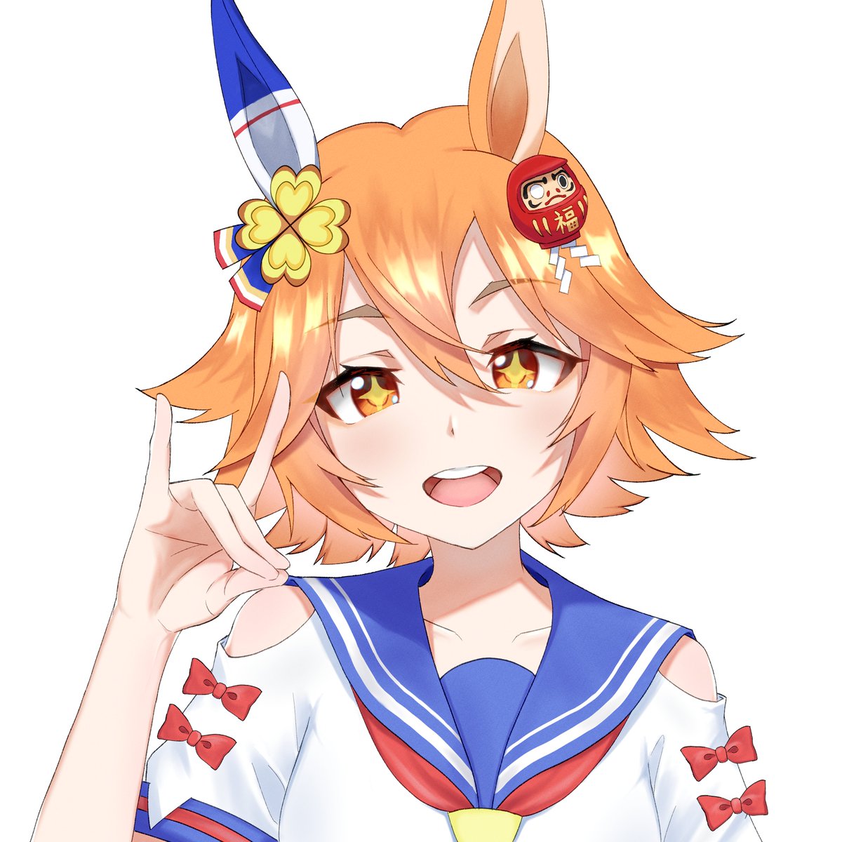 ウマ娘「マチカネフクキタル🦊🦊
#ウマ娘 」|かきののイラスト