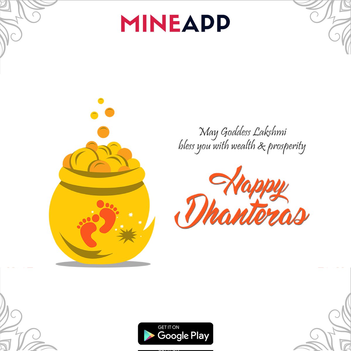 MineApp2's tweet photo. #mineapp #HappyDhanteras #Dhanteras2021 https://t.co/ksry9yogpB