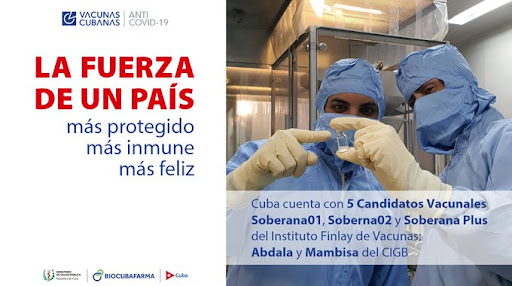 AlexAlvarado_CU's tweet photo. @figlx2 @PresidenciaCuba @La3_millones @DiazCanelB @Reylope13 @rauldominguezb2 @FrankDCub @RobertoLaurenc8 @CamilaGzlez34 @dacosta_jani @Cacocuba #PorLaVida y por la salud de nuestro pueblo vamos a seguir luchando sin descanso. 
Con nuestras vacunas💉 #Abdala y #Soberana seguro que lo lograremos.
#PasiónXCuba 🇨🇺 https://t.co/P2YvMAZdKI
