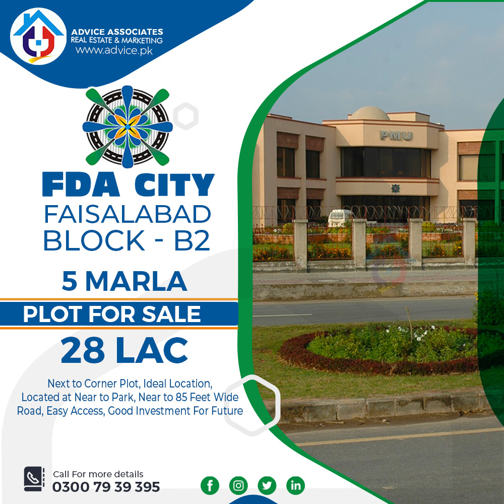 AdviceAssociate's tweet photo. FDA City Faisalabad Block B2 | 5 Marla Plot for Sale | Advice Associates

Call/WhatsApp: 03007939395   ||    UAN: 0331 1110333

https://t.co/nmfbjvuCcW

#FDA #FDACity #Faisalabad #PlotforSale #5MarlaPlotforSale #AdviceAssociates #RealEstate #PakistanRealEstat https://t.co/zQGy4zRTJx
