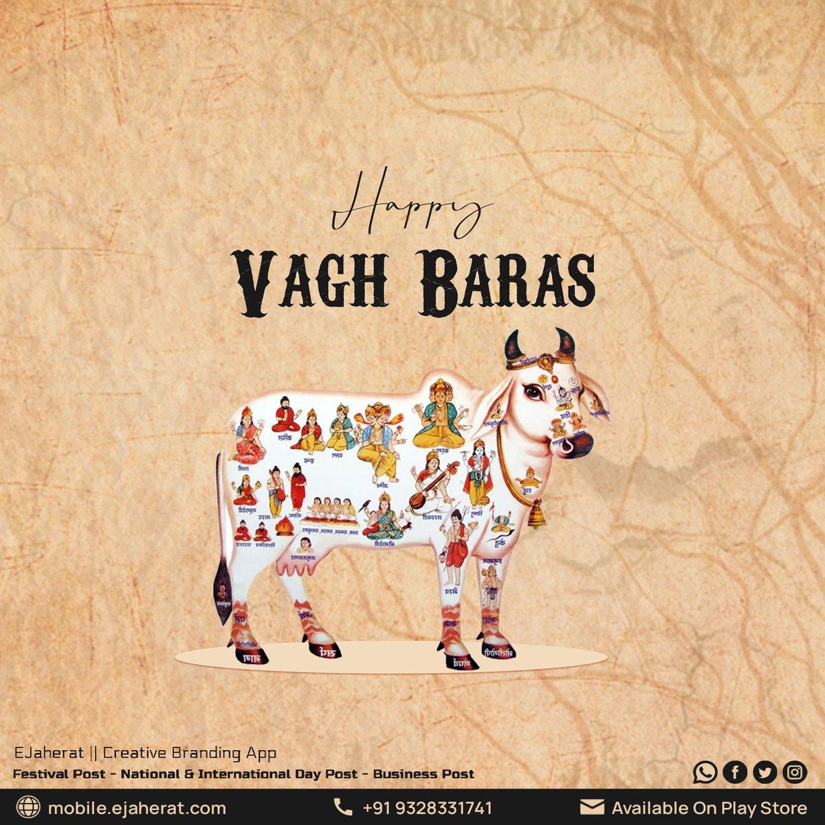 EJaherat's tweet photo. Happy Vasu Baras 

#vasubaras #vaghbaras #govatsadwadashii #vasubarasspecial #cow #cowpuja #kamdhenu #festiveseason #diwali #eJaherat #dailybusinessposts #dailypost #hindufestival #hindu https://t.co/H8BmRA2h84