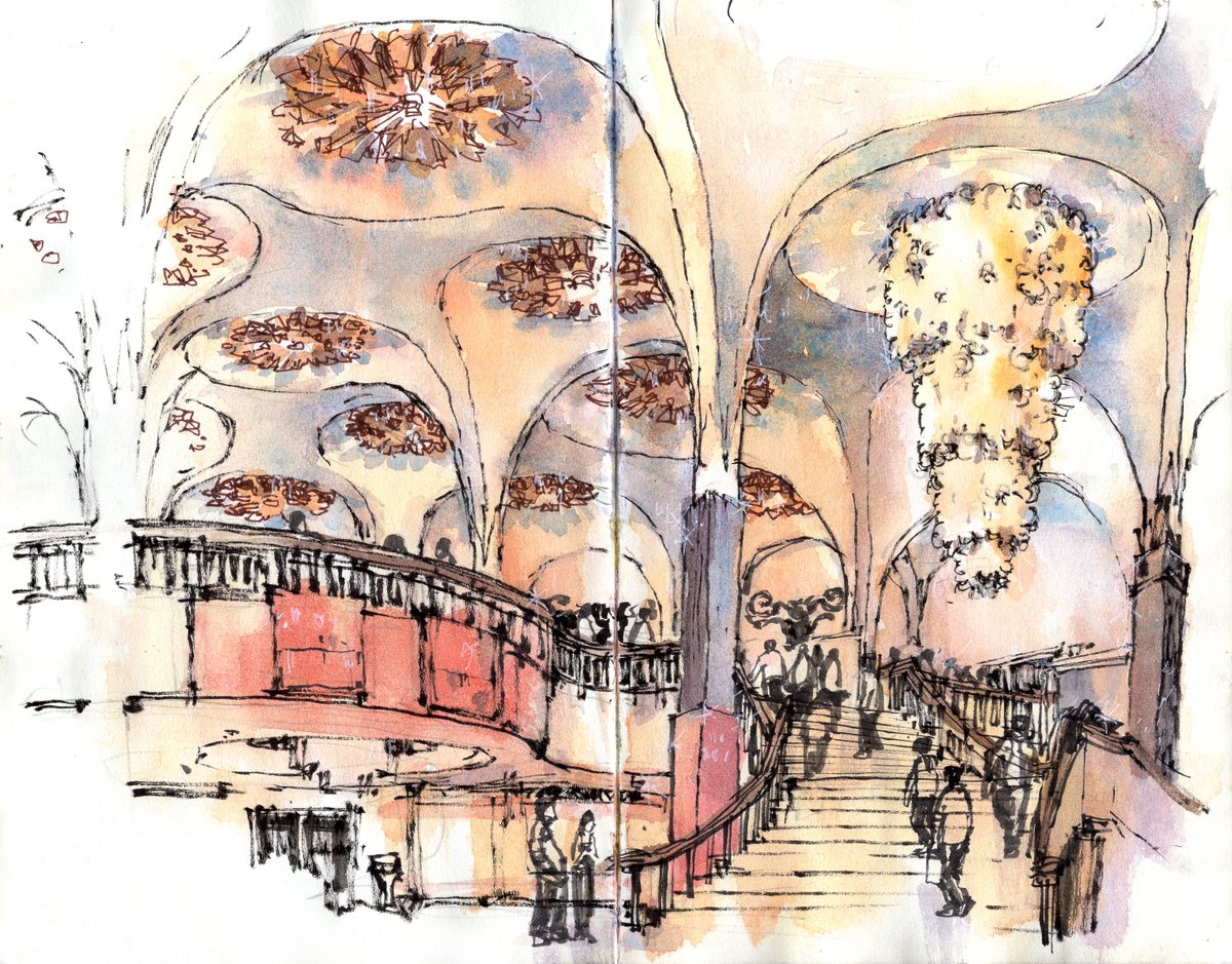 Scala Theatre (2019)
sketched and painted at the location.

Now, this movie theatre has been torn down.
เศร้า😦