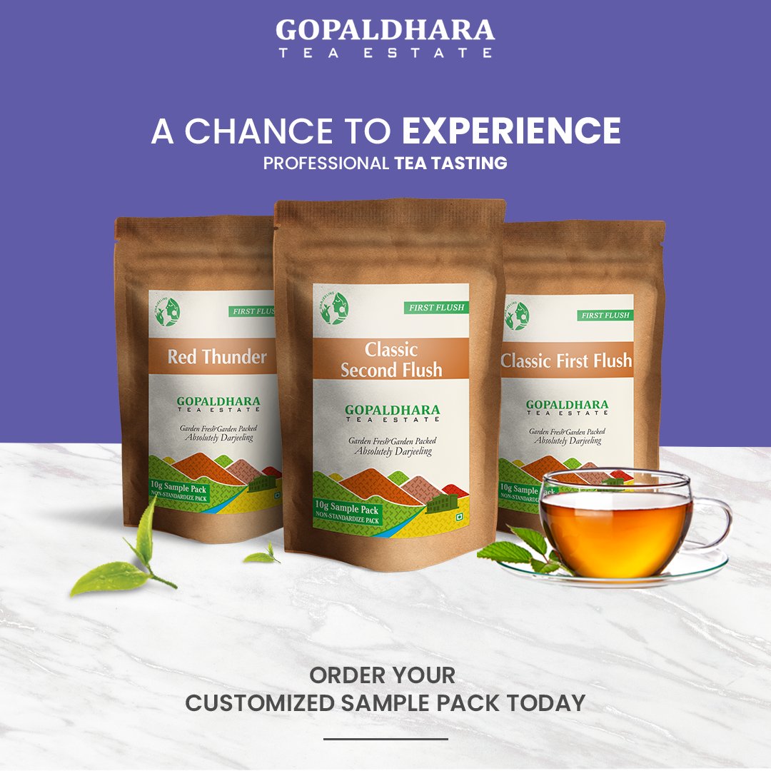GopaldharaTeas's tweet photo. We are now bringing the professional tea tasting experience to your doorstep.
You can choose and make your own sample set. Each sample that you receive will weigh 10 Grams.

.https://t.co/NZCQJA92aw
#makeyourownpack #custommade #customtea #custommadetea #darjeelingtea #samplepack https://t.co/jkNNqmKfsh
