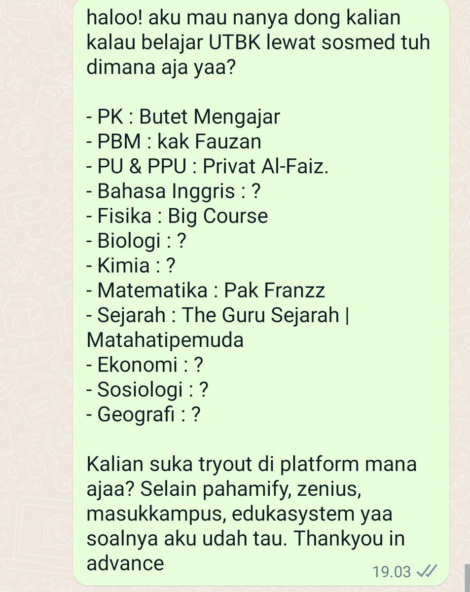 sbmptnfess's tweet image. Ptn! dibantu ya guys, thank youu