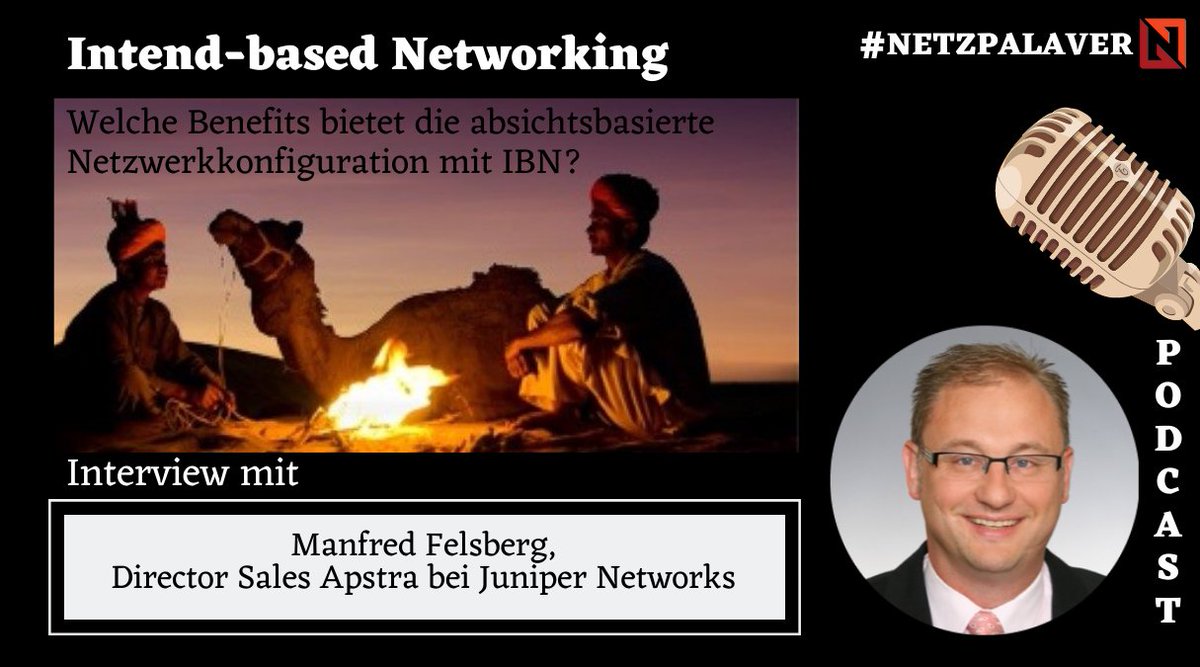 netzpalaver's tweet photo. Podcast: Interview mit Juniper - Intend-based Networking - welche Benefits bietet IBN?
#Apstra #Automatisierung #IBN #intendbasedNetworking #Netzwerkkonfiguration #absichtsbasiert #SoNIC #Juniper
https://t.co/wsuSutu0qd https://t.co/eNywF7UoOR