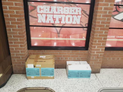 Hey NHS! Boxes are located in the lobby for blanket donations!