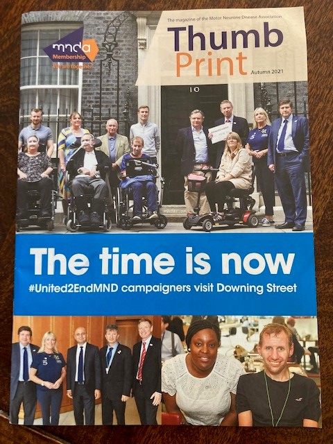 ClareVBrennan's tweet photo. The autumn edition @mndassoc #ThumbPrint is available now featuring:
- #United2EndMND: The fight goes on
- #Scrap6Months: @mndcampaigns marks important victory
- The latest @mndresearch
- Countdown to #alssymp
- Festive fundraising fun!
👉 https://t.co/b7BhgQYbjo 💙🧡 https://t.co/UuKMVLeEzP