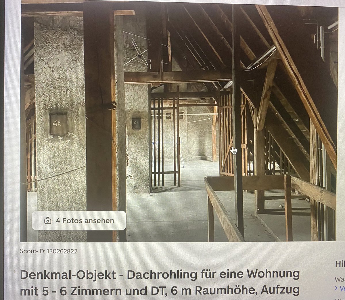Ich muss es einfach posten: 2,1 Mio für einen UNAUSGEBAUTEN Dachboden…. #München 😩😩😩