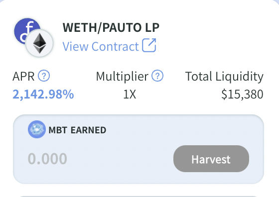 MBTMetaverse's tweet photo. Check the $AUTO farm and trade mining on #Magician! The APR numbers are huge!

🪄 Trade mining: https://t.co/QUYE0NorvT
🪄 Liquidity farm: https://t.co/NstUGlC1Jb

Come explore the gold cave at #Magician

@autofarmnetwork @0xPolygon #Polygon https://t.co/pVuTDFbqH0