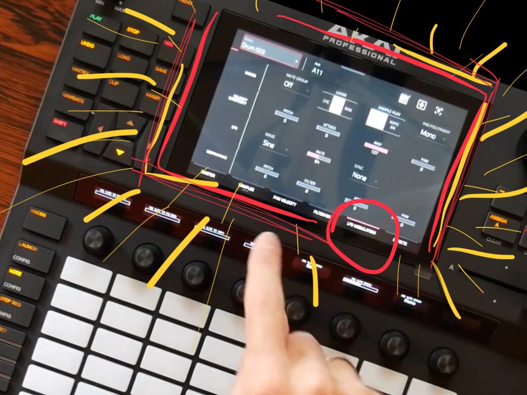 sdrausina's tweet photo. #akaiforce LFO modulation and tune + sample 🙌 thnx SON WU 👉🏾 https://t.co/LgnSiiE3se https://t.co/eXS8ct3ZPY